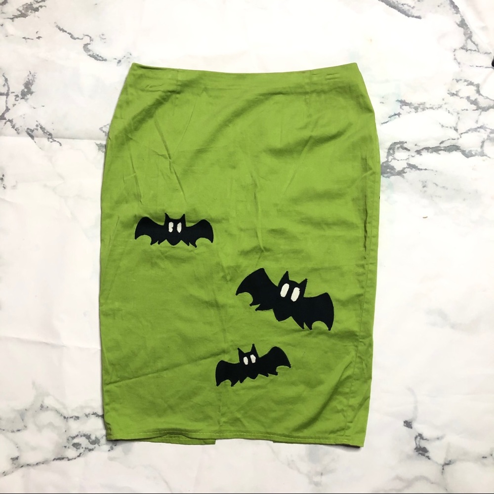 Zombie kitten Bat Pencil skirt